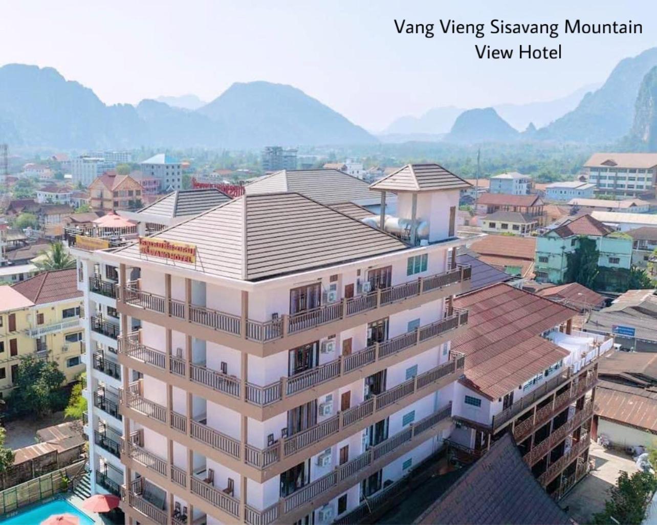 Vangvieng Sisavang Mountain View Hotel ヴァンヴィエン エクステリア 写真
