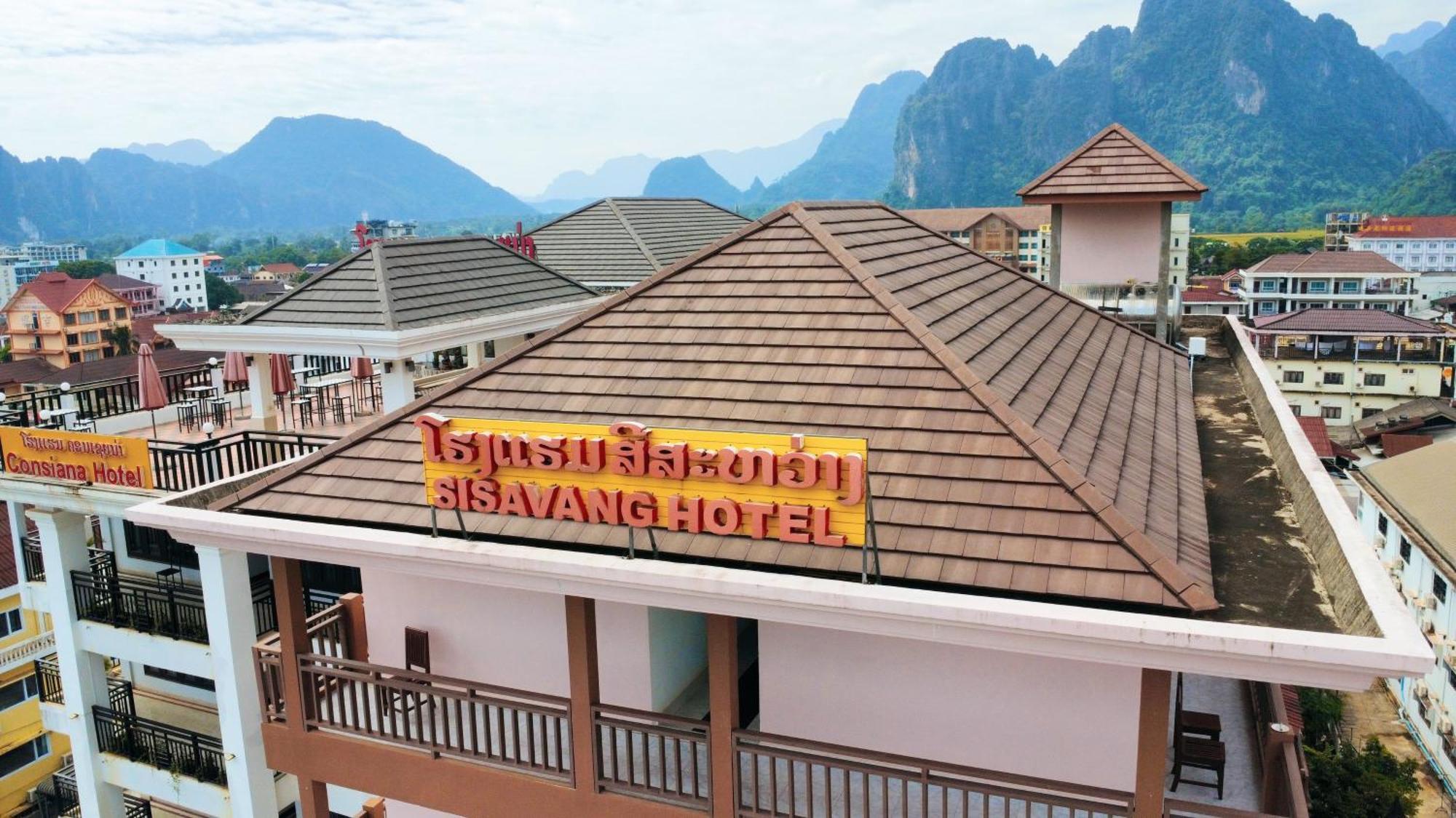 Vangvieng Sisavang Mountain View Hotel ヴァンヴィエン エクステリア 写真